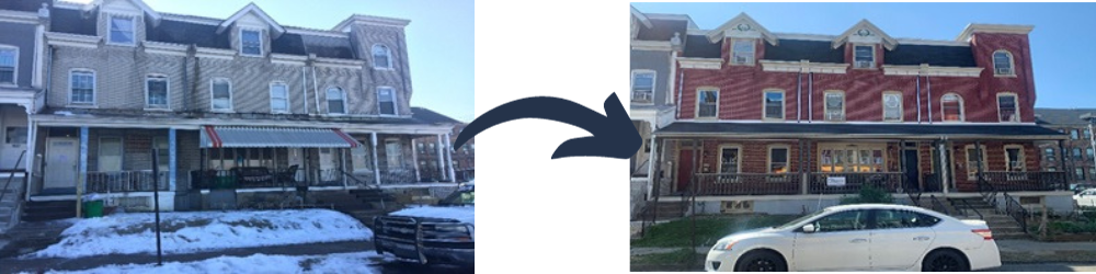 Facade Program Before and After Pictures